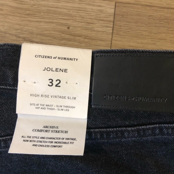 NWT Citizens of Humanity Jolene High Rise Vintage Slim Size 32 - Picture 13 of 14